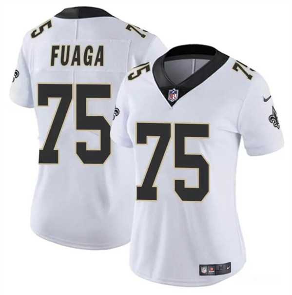 Women's New Orleans Saints #75 Taliese Fuaga White 2024 Draft Vapor Stitched Game Jersey Dzhi,We sell and wholesale Women's New Orleans Saints #75 Taliese Fuaga White 2024 Draft Vapor Stitched Game Jersey Dzhi on line form chian!